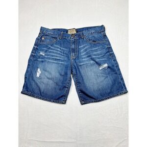 Dear John Distressed Denim Shorts 30 Bermuda 90's Y2K